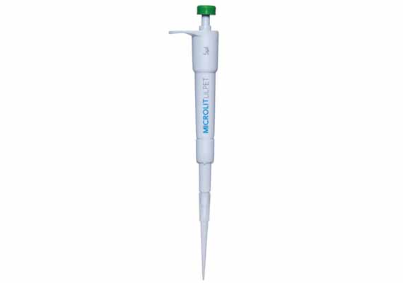 ̨Miniature Fixed Volume Micropipette with Two-step Plunger Operation